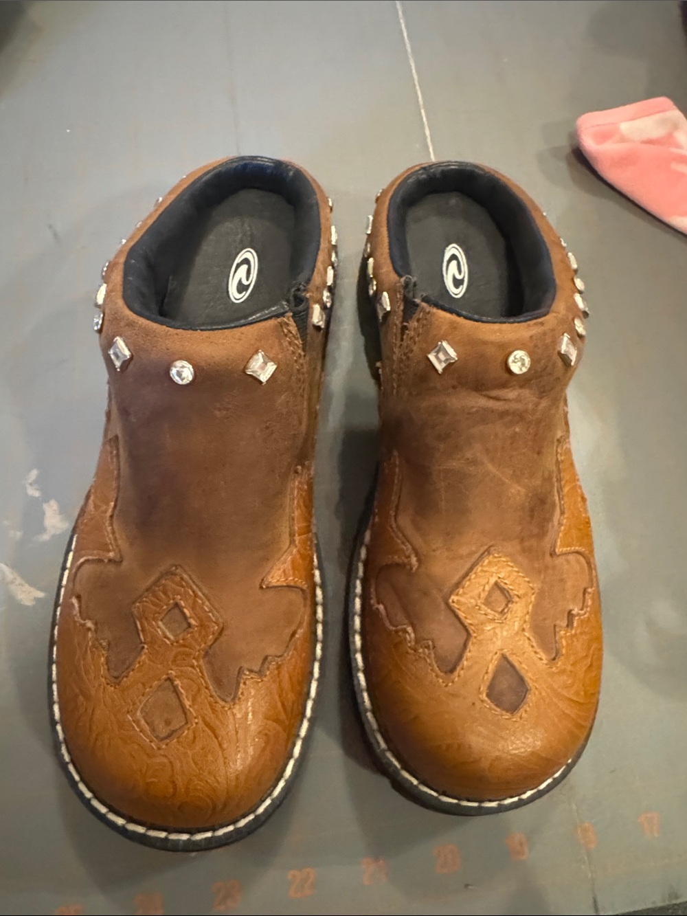 Roper Brown Boot Style Slides